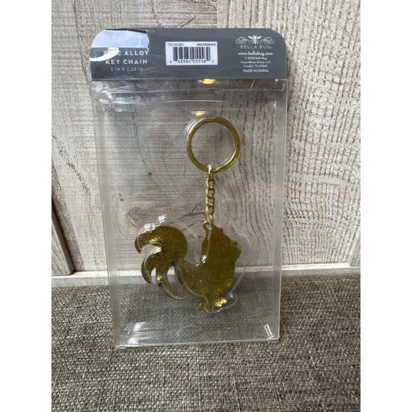 Bella Bug Colorful Rooster Chicken Zinc Alloy Key Chain - Picture 3 of 3